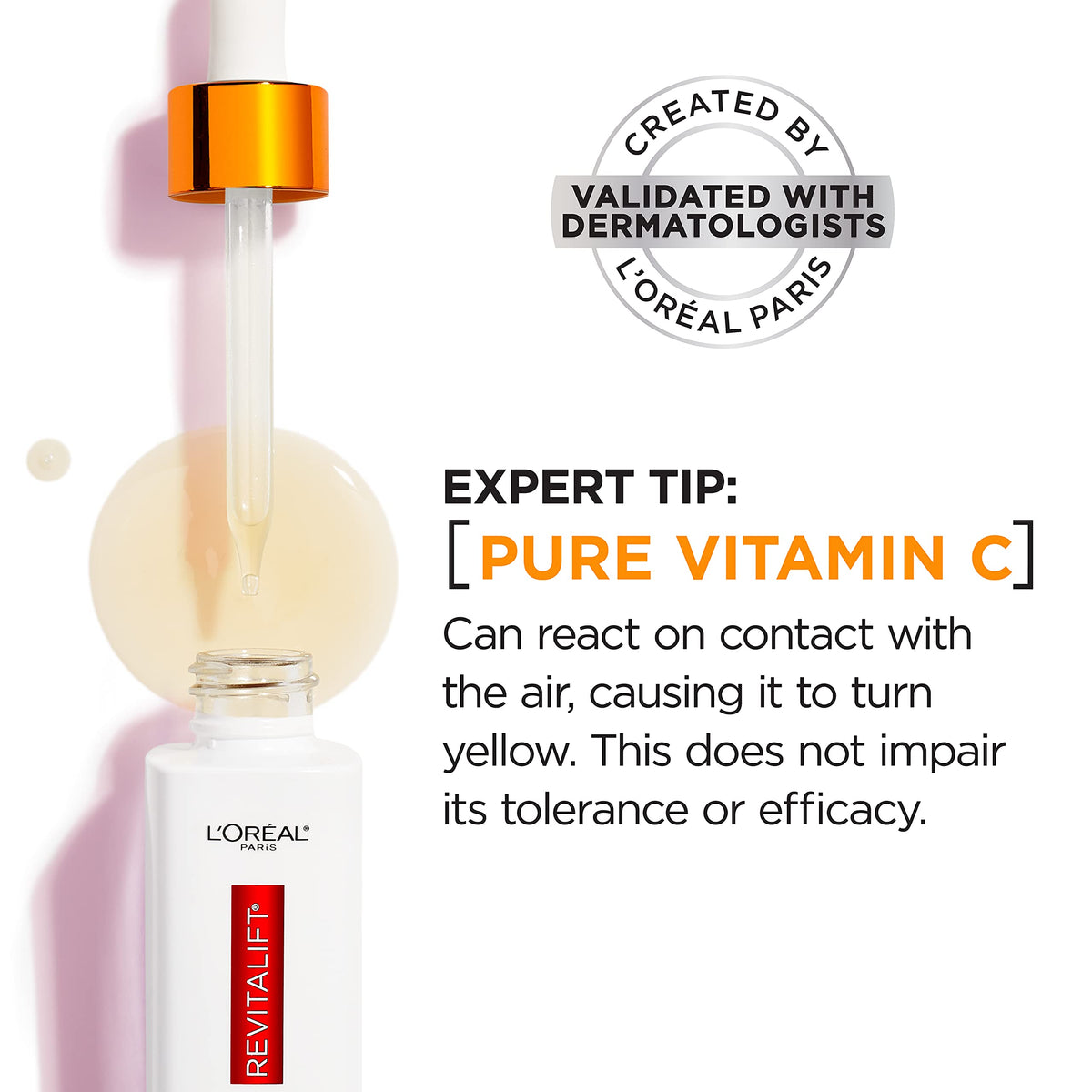 Vitamin C Brightening Face Serum with Vitamin E, Salicylic Acid, 1 oz J7333