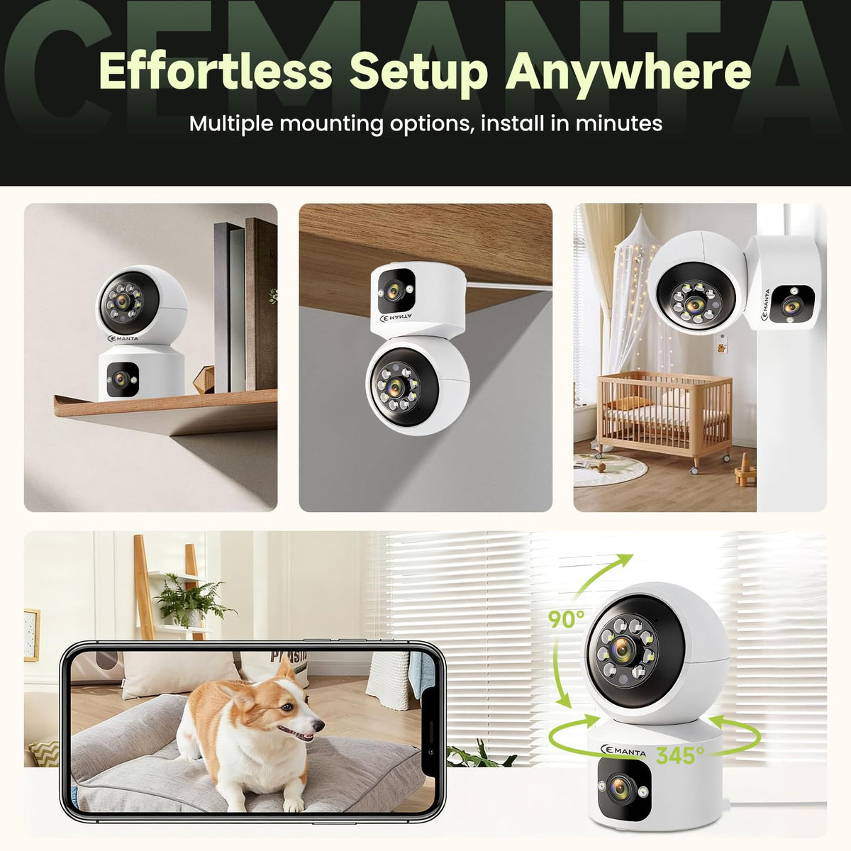 4MP Indoor Security Camera Y96616