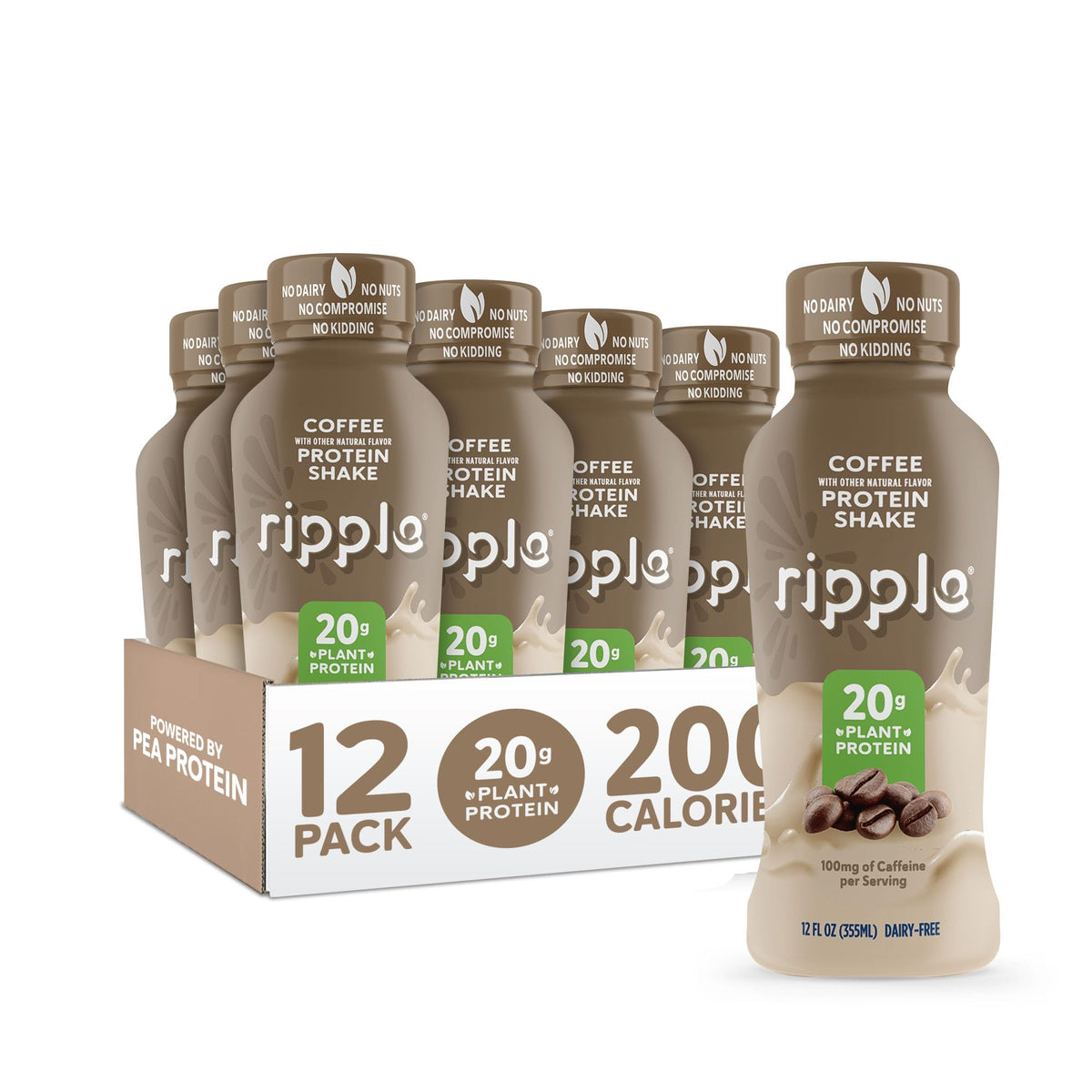 Chocolate Coffee Vegan Protein Shake 24 Pack O125
