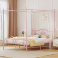 Full Size Canopy Bed Frame with 4 Posters G927