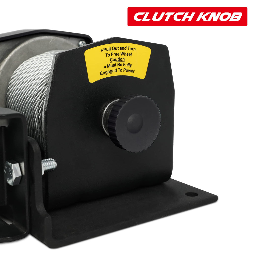 2500lbs 12V Waterproof Electric Winch with Steel Cable W72963