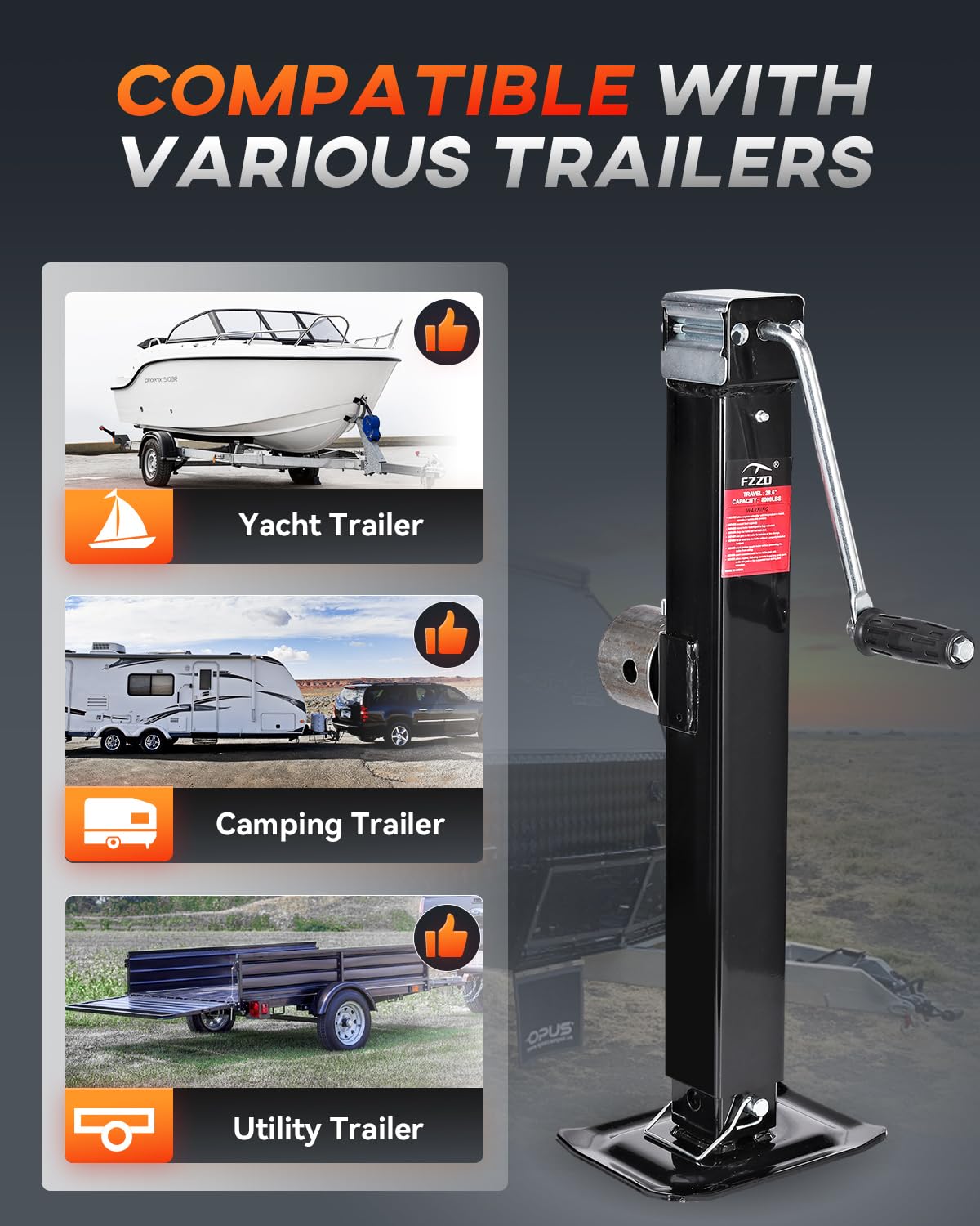8000 lbs Swivel Trailer Jack S217317