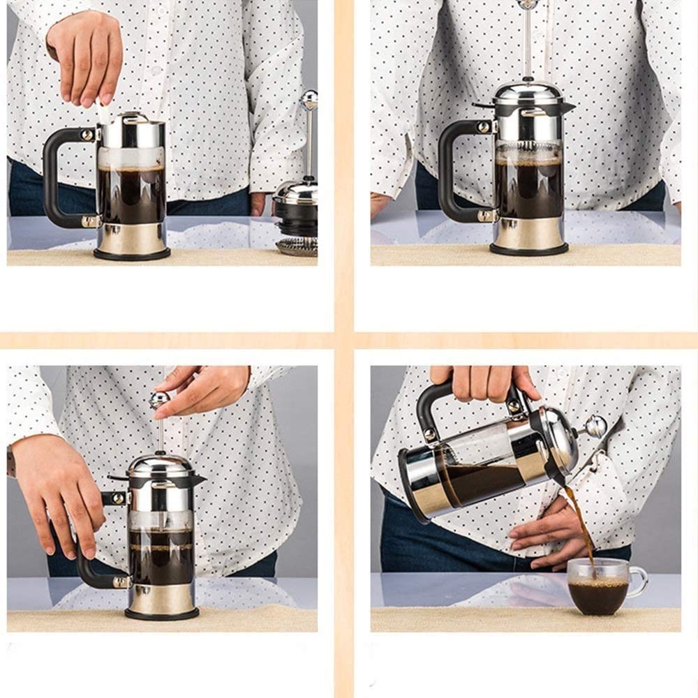 304 Stainless Steel Coffee Press 34 Ounce P96320