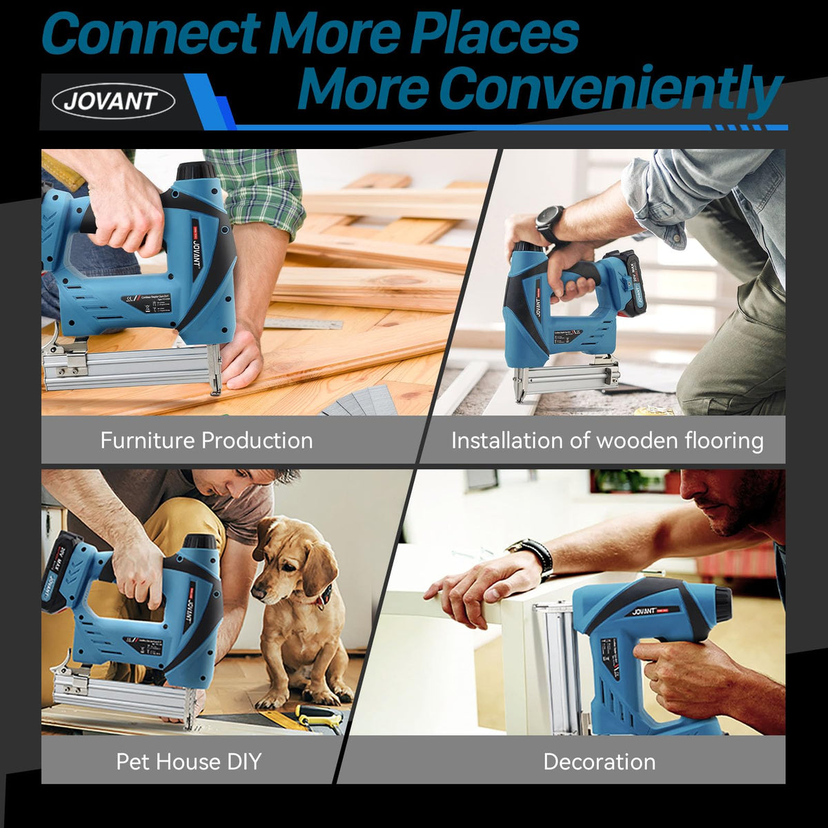 2-in-1 Cordless Nail Gun with Angle Grinder L312