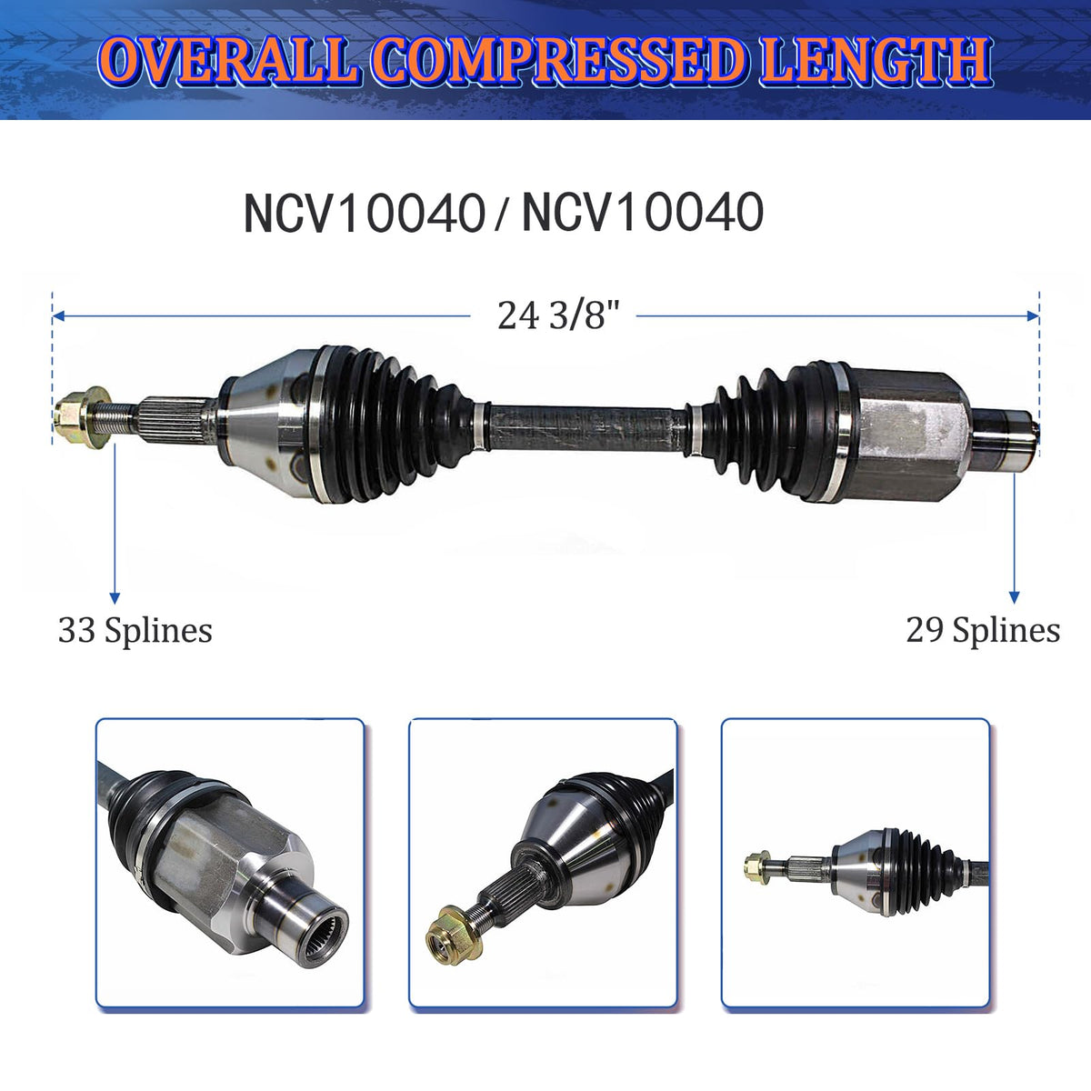 CV Axle Front Pair 4WD Y246