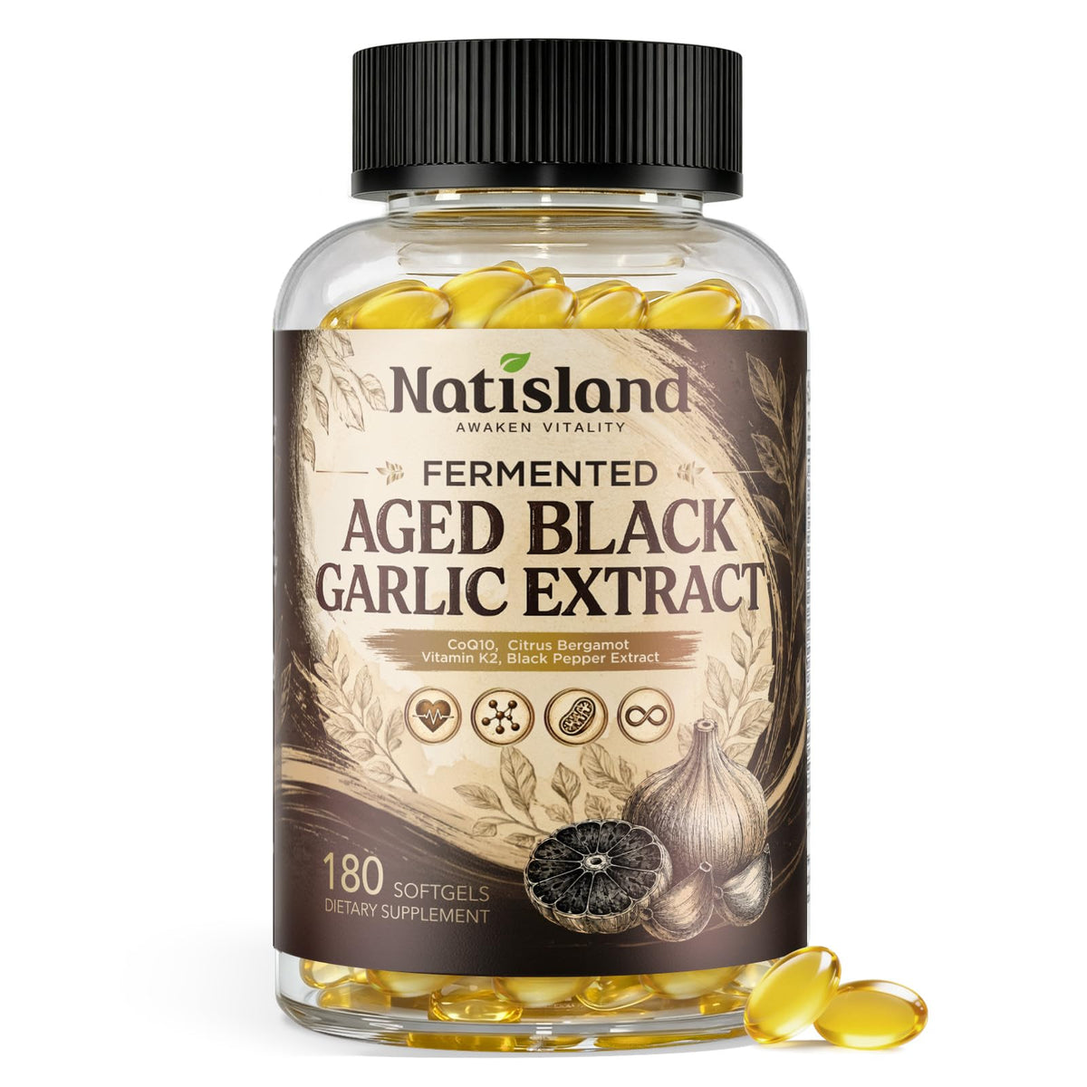 Odorless Black Garlic Extract Softgels V870421