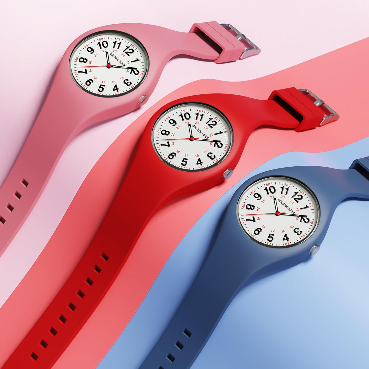 Waterproof Analog Unisex Watches Silicone Strap A247