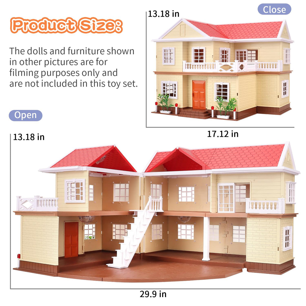 Cozy Cabin Doll House Playset U620062
