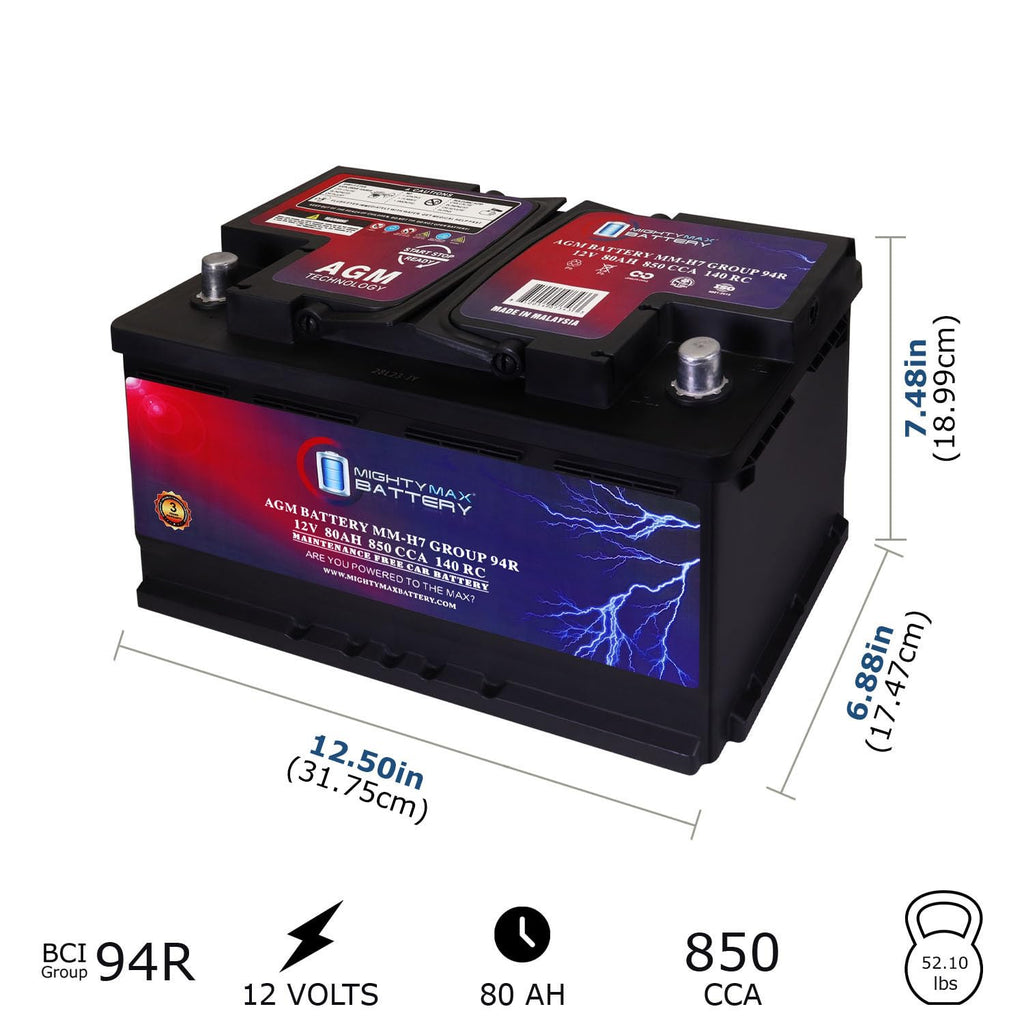 12V 80AH 850 CCA Replacement Battery T644588