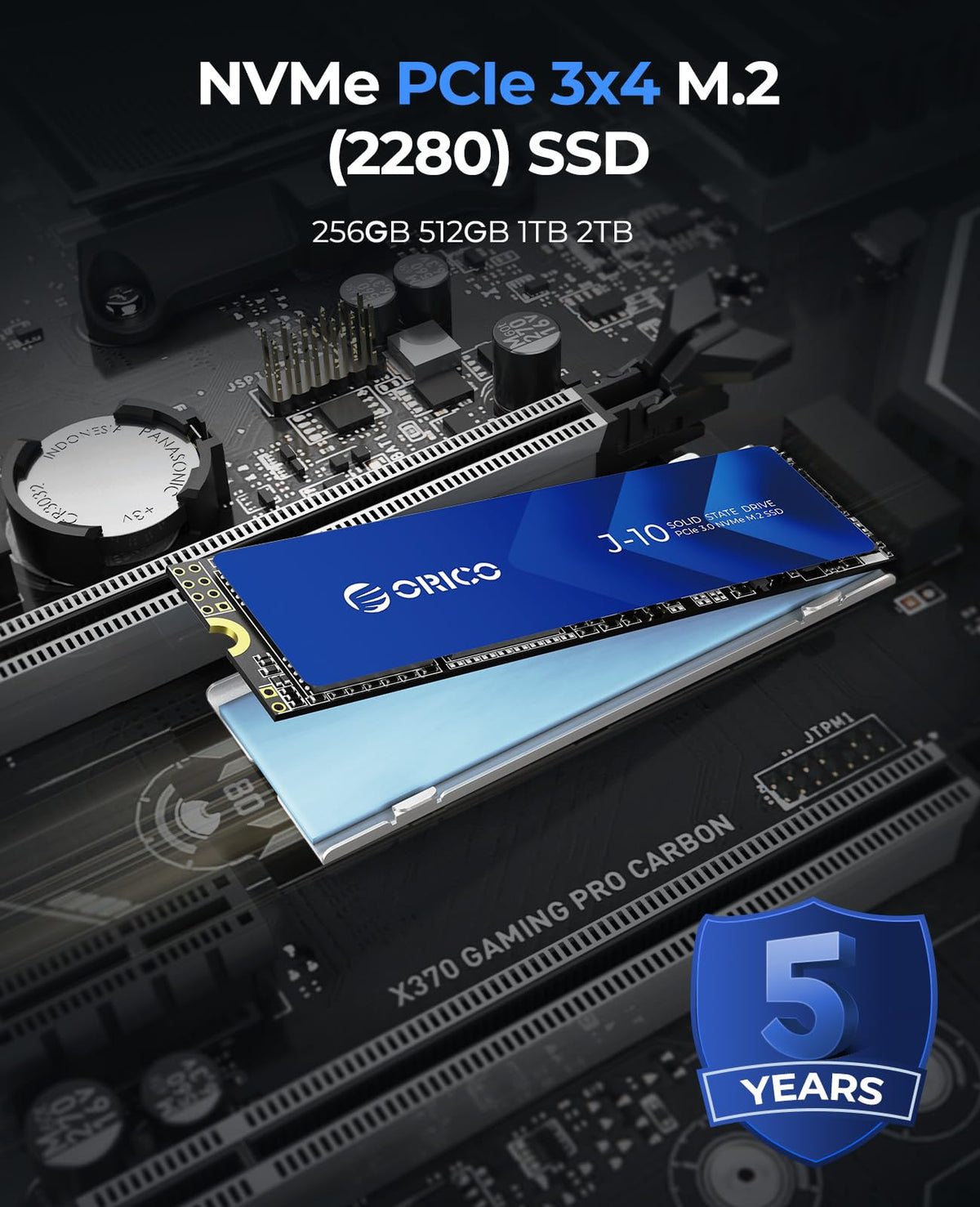 512GB M.2 NVMe SSD with Heatsink E10525