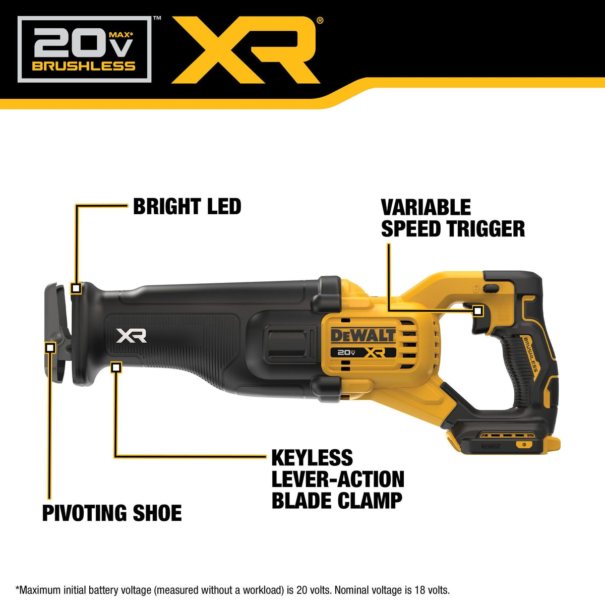 20V MAX Brushless Cordless Reciprocating Saw N96166