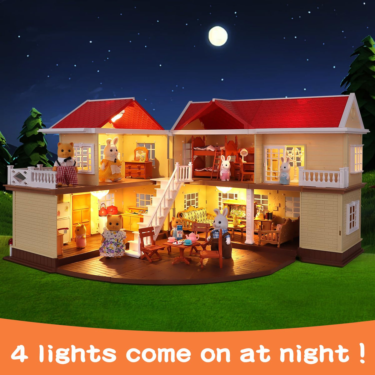 Cozy Cabin Doll House Playset U620062