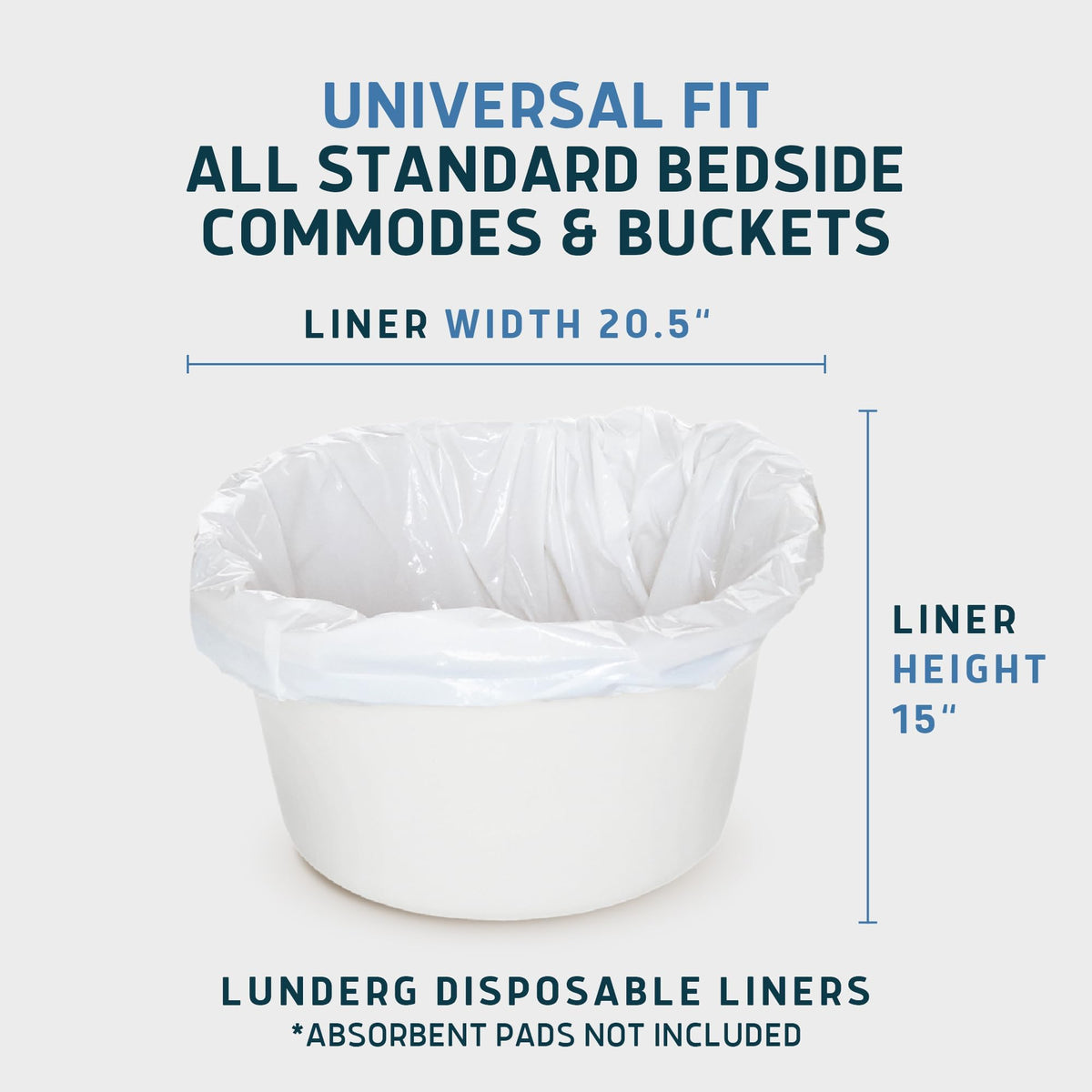 Commode Liners 250 Count Universal Fit A631