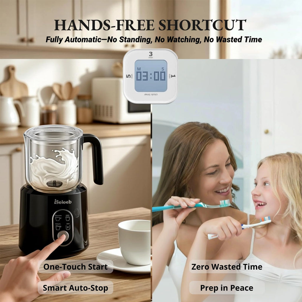Detachable Milk Frother and Steamer 11.8oz R255