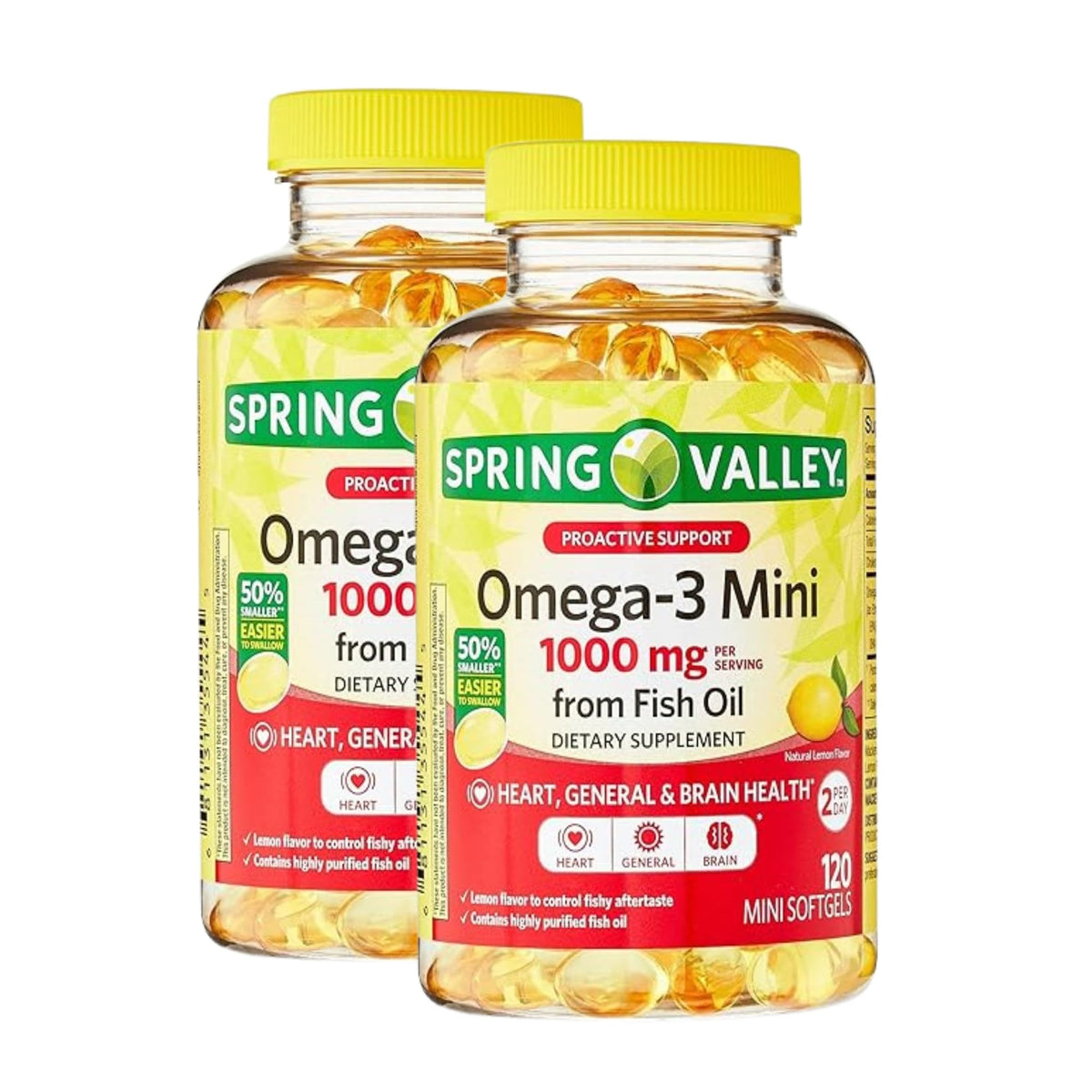Lemon Flavor Fish Oil Omega 3 Softgels with EPA DHA M3971