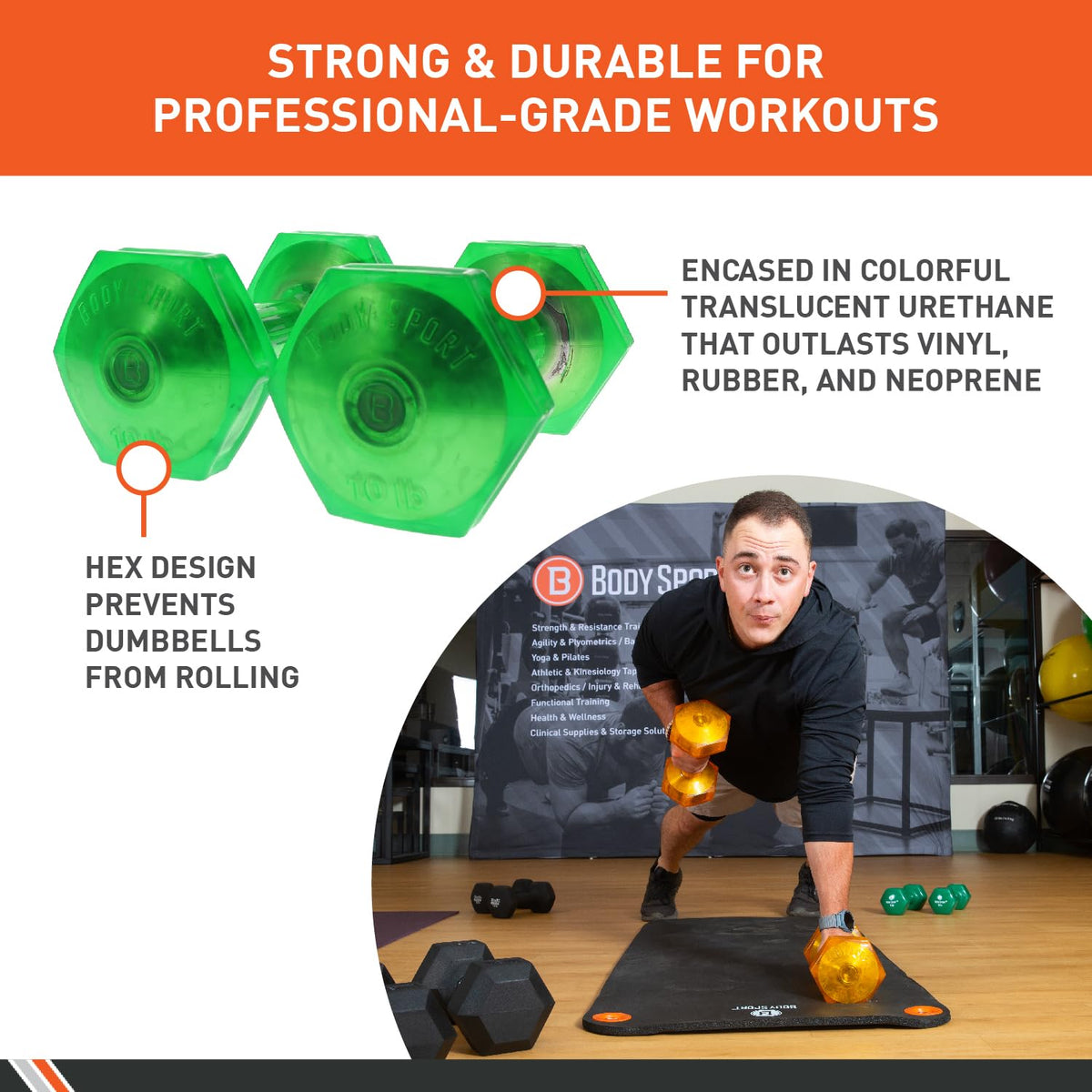 Urethane Aerobic Dumbbells Pair M828045