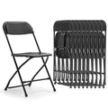 Folding Chairs 10 Pack 550LBS Capacity Heavy Duty Black I521