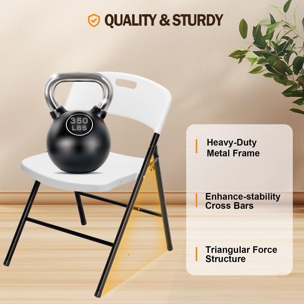 White Plastic Folding Chairs S83601