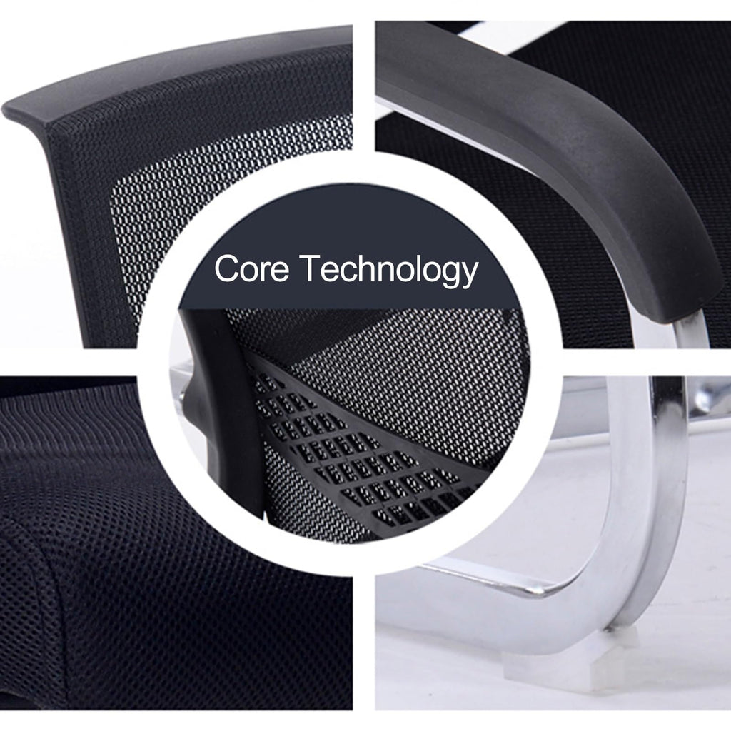 Orange Mesh Ergonomic Desk Chair with Lumbar Support H164