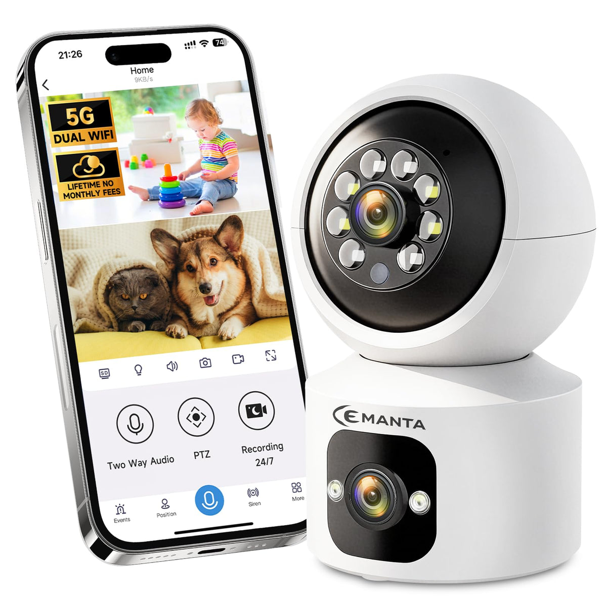 4MP Indoor Security Camera Y96616