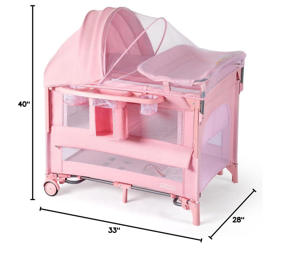 9 in 1 Bedside Bassinet with Changing Table E435375