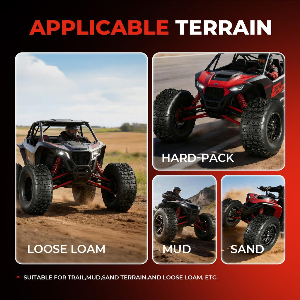 Set of 2 18x9.5-8 Tubeless All-Terrain Tires R5991