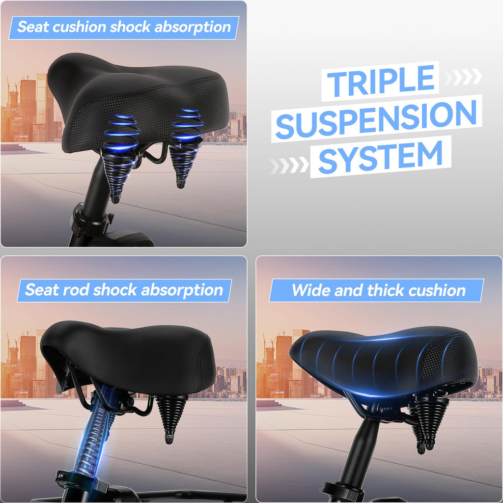 20'' Folding Electric Trike 750W 3-Wheel Bike with Removable Battery N280