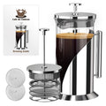 French Press Coffee Maker 34 oz Glass Stainless Steel E883443