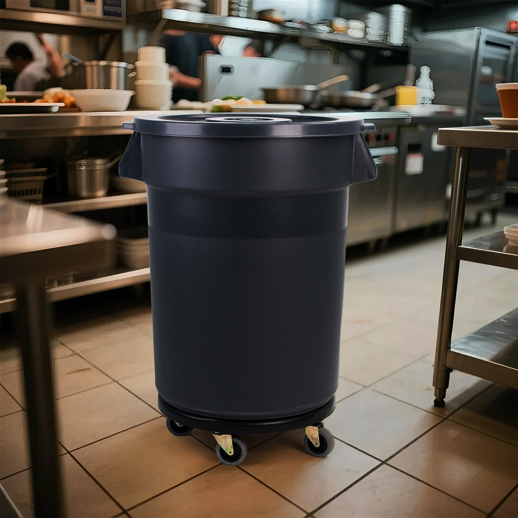 32 Gallon Outdoor Trash Can with Wheels T21887