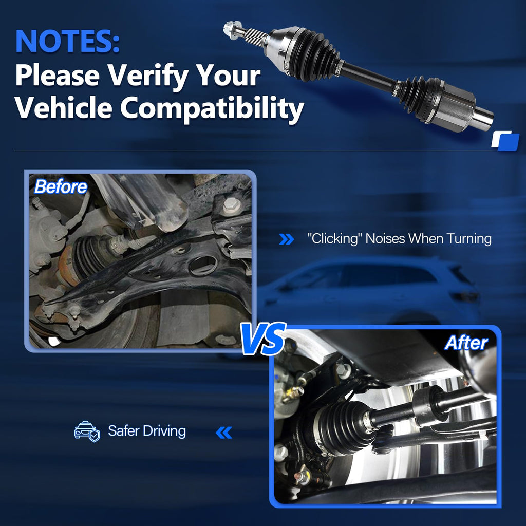 CV Axle Front Pair 4WD Y246