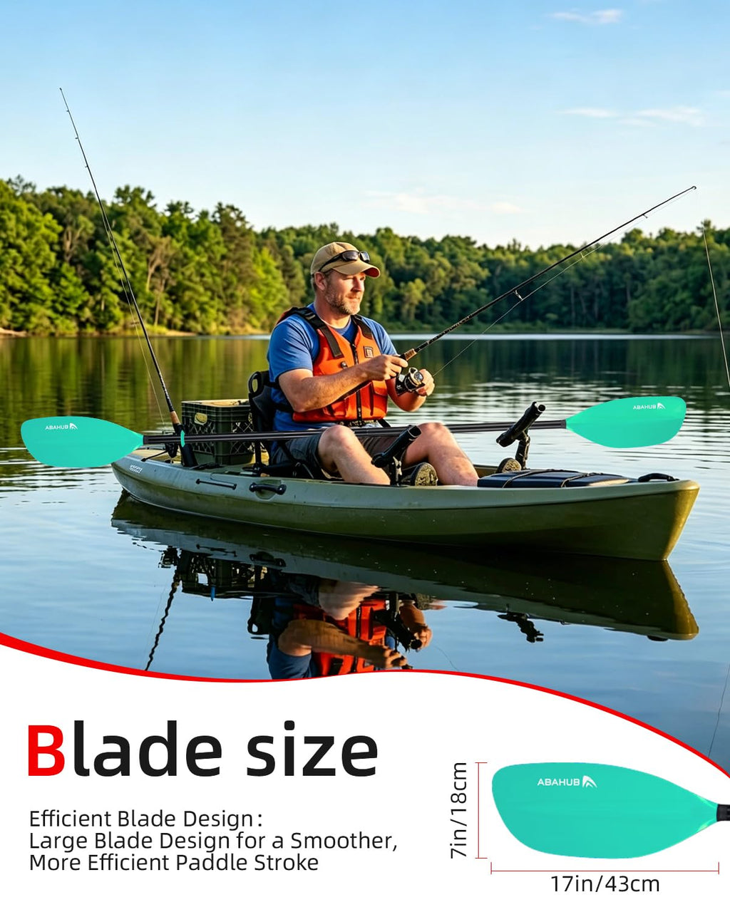 86in 2-Piece Aluminum Kayak Paddle V882200