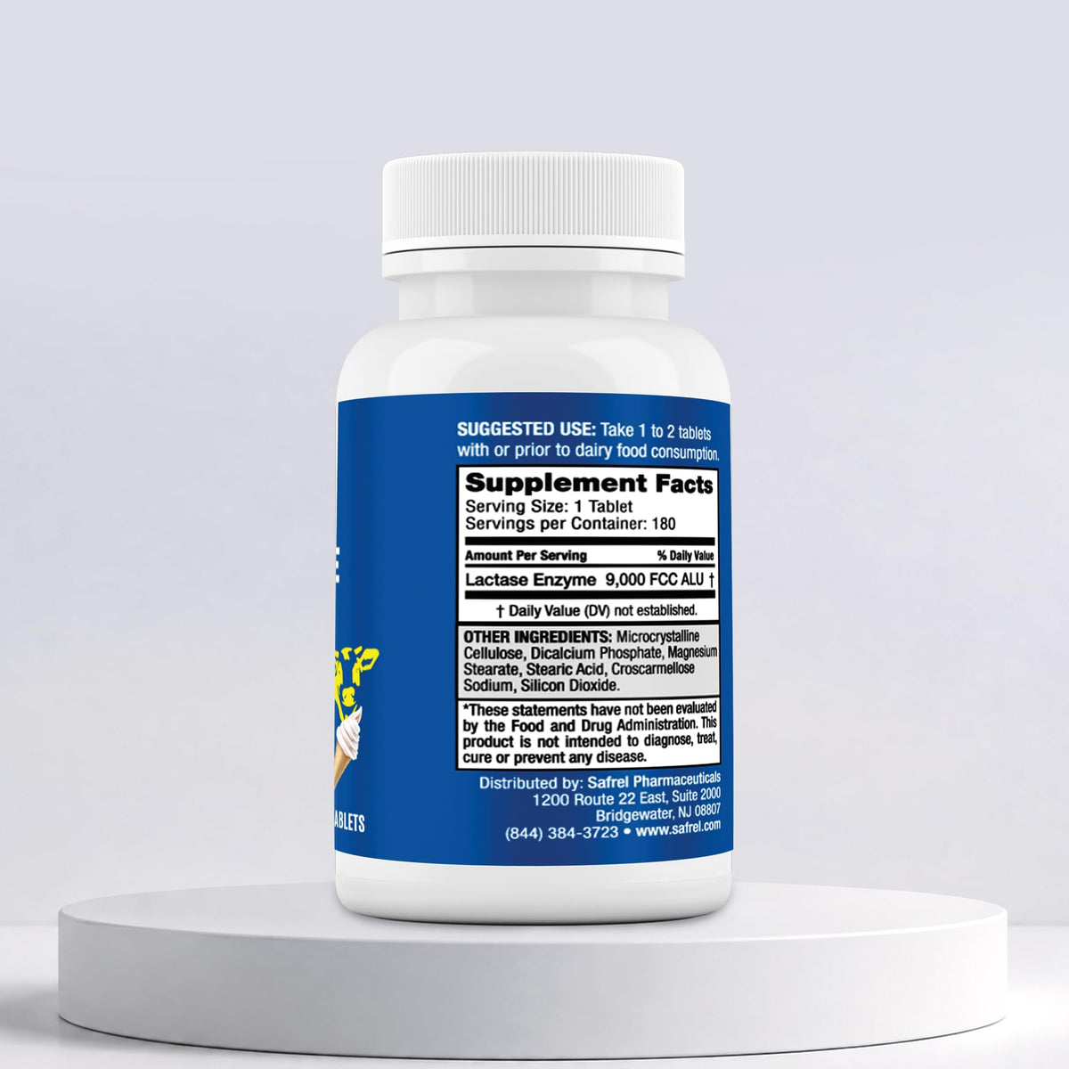 Lactase Enzyme 9000 FCC Unflavored Tablets 180 Ct Y172892