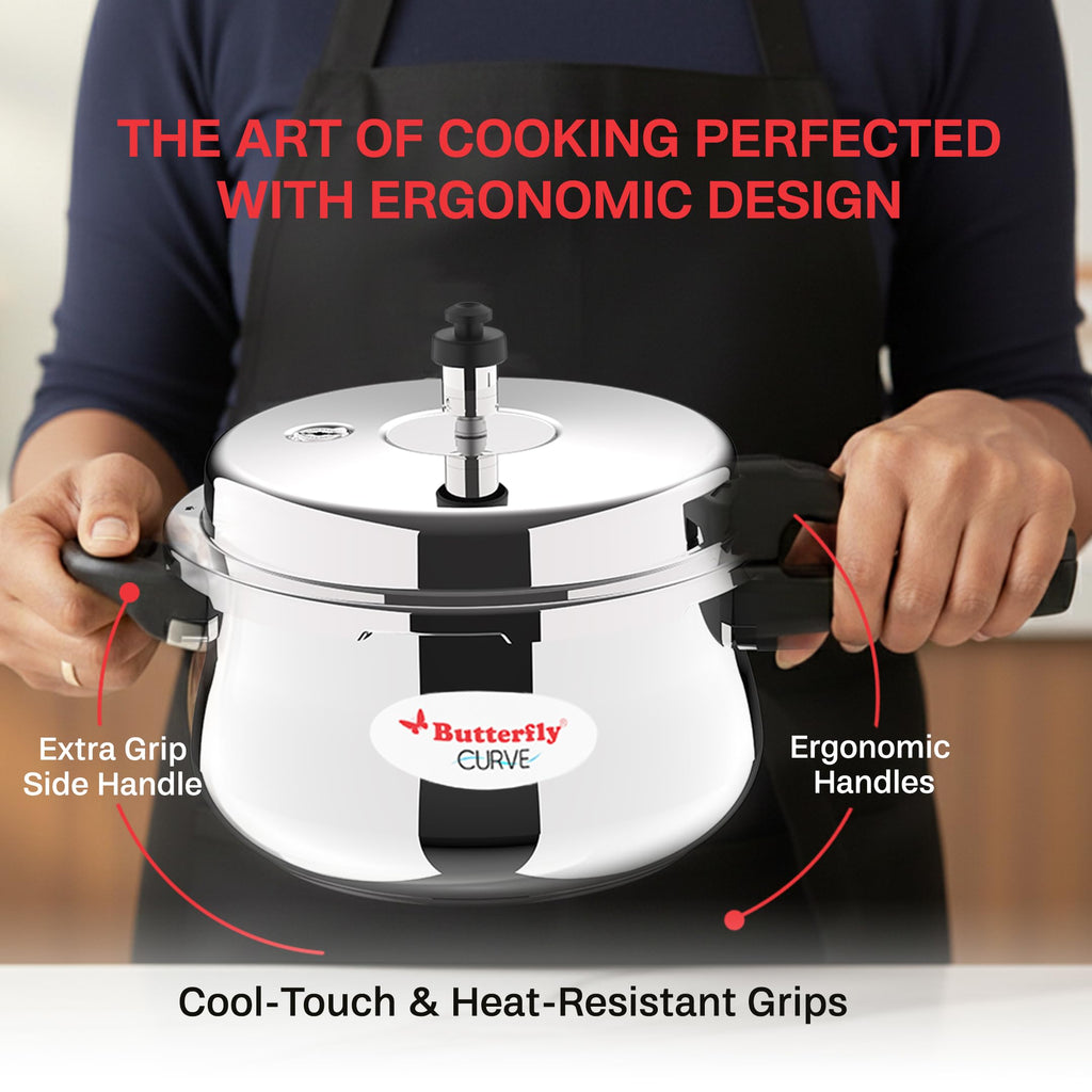 Stainless Steel 3-Liter Pressure Cooker Q34673