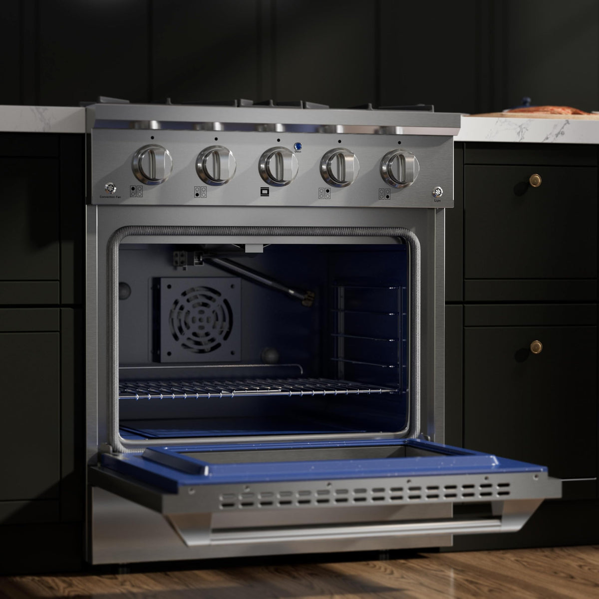 30" Gas Range with Dual-Ring Power Burner N648580