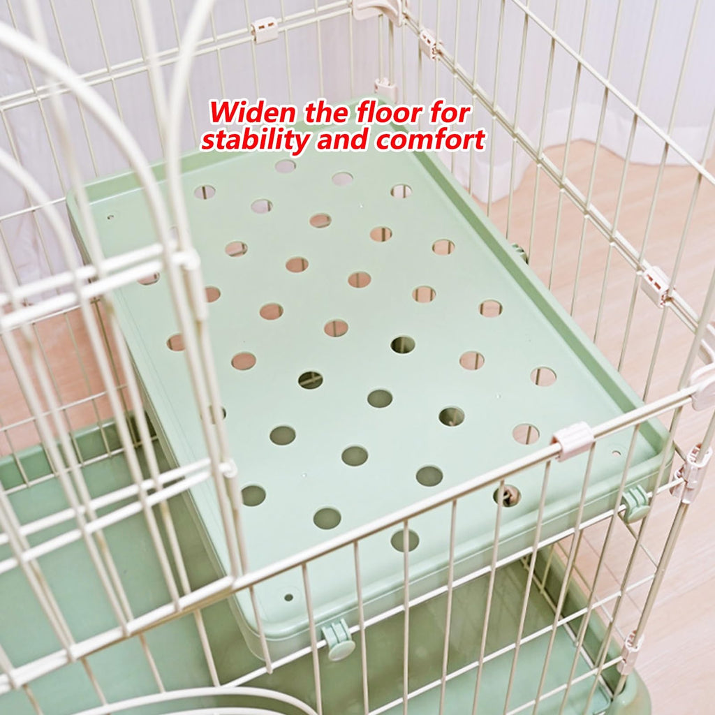4-Tier Cat Cage Playpen with Hammock & Platforms C966