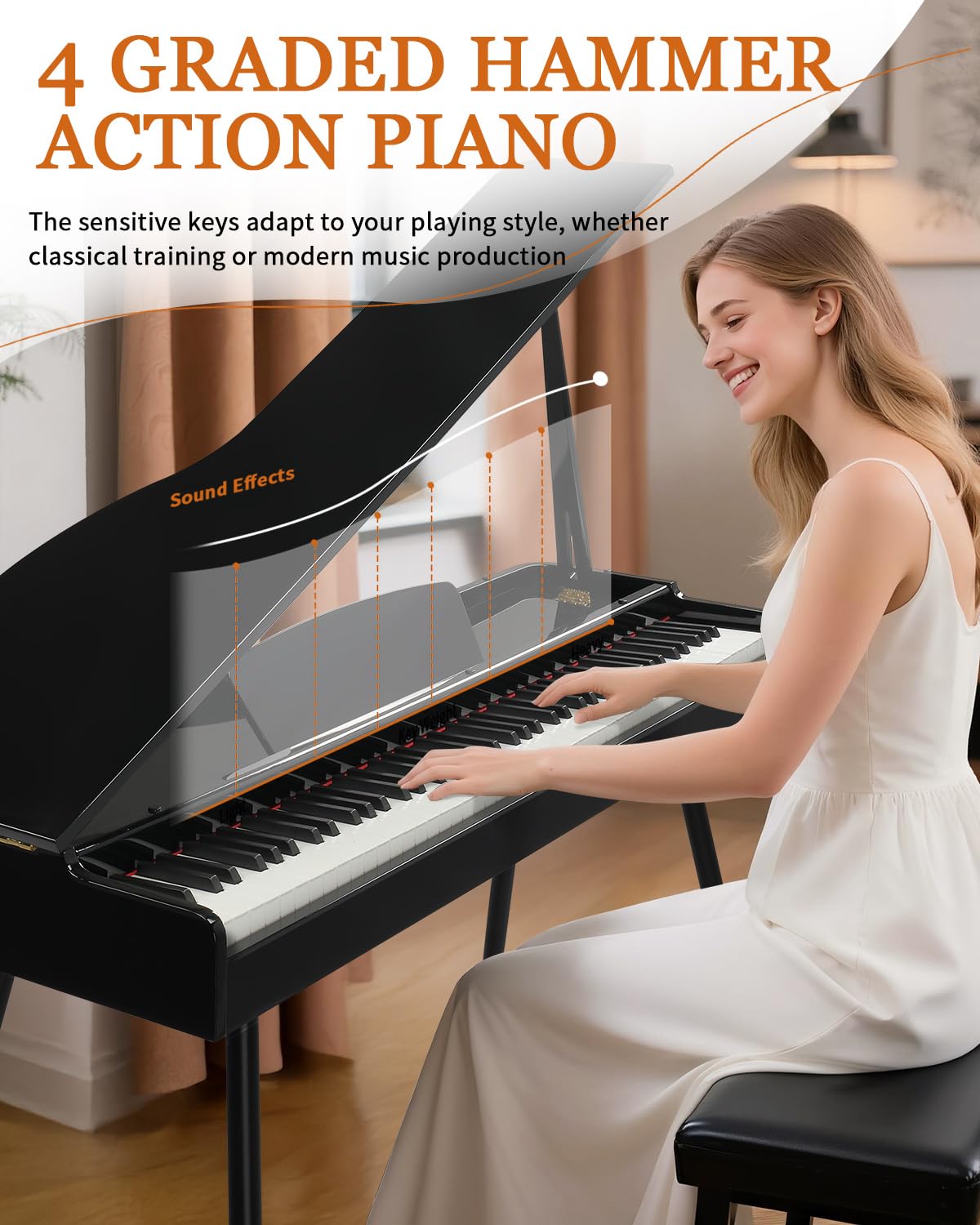 88 Key Weighted Action Digital Piano O441899