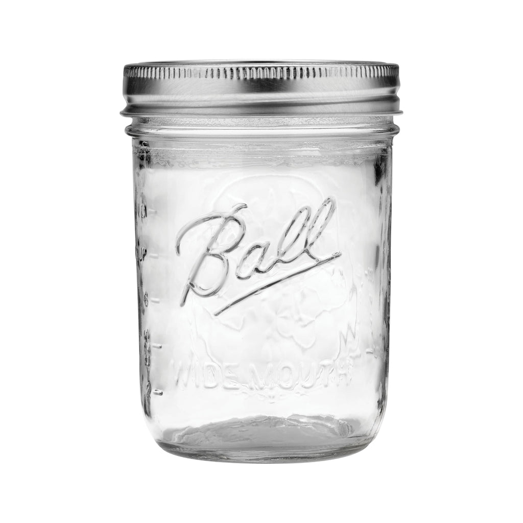 Wide Mouth Pint Mason Jars with Lids & Bands 16-oz 2-Pack D16513