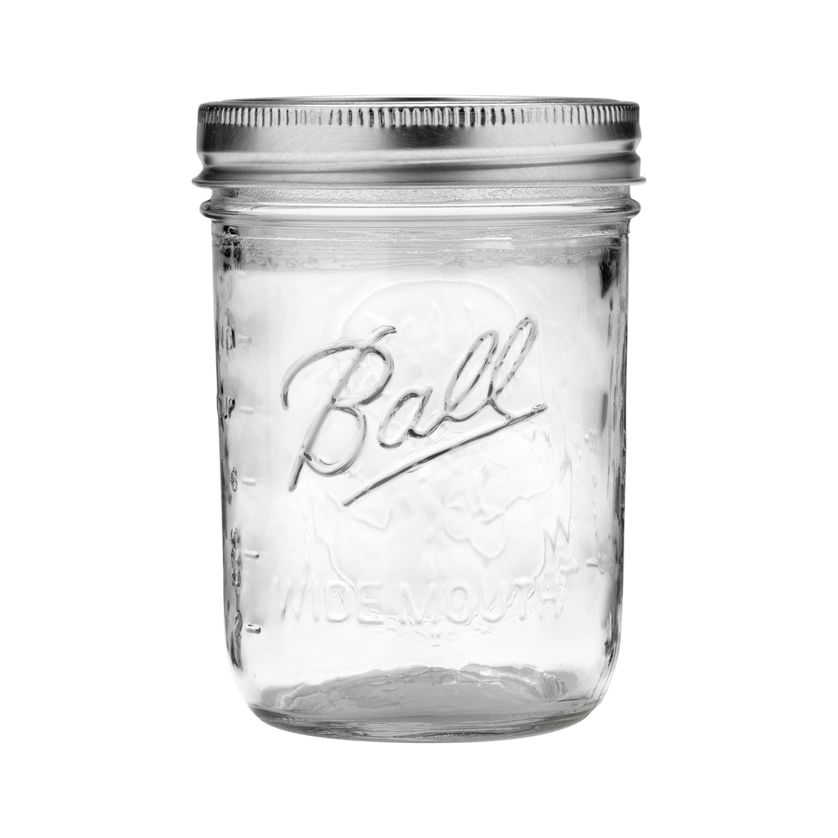 Wide Mouth Pint Mason Jars with Lids & Bands 16-oz 2-Pack D16513