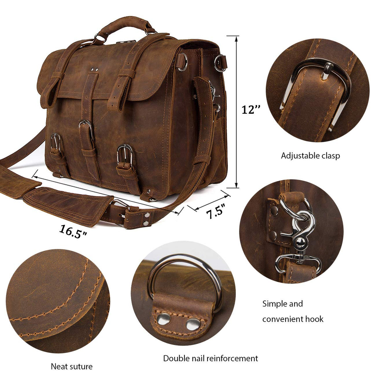 Leather Messenger Bag E935454