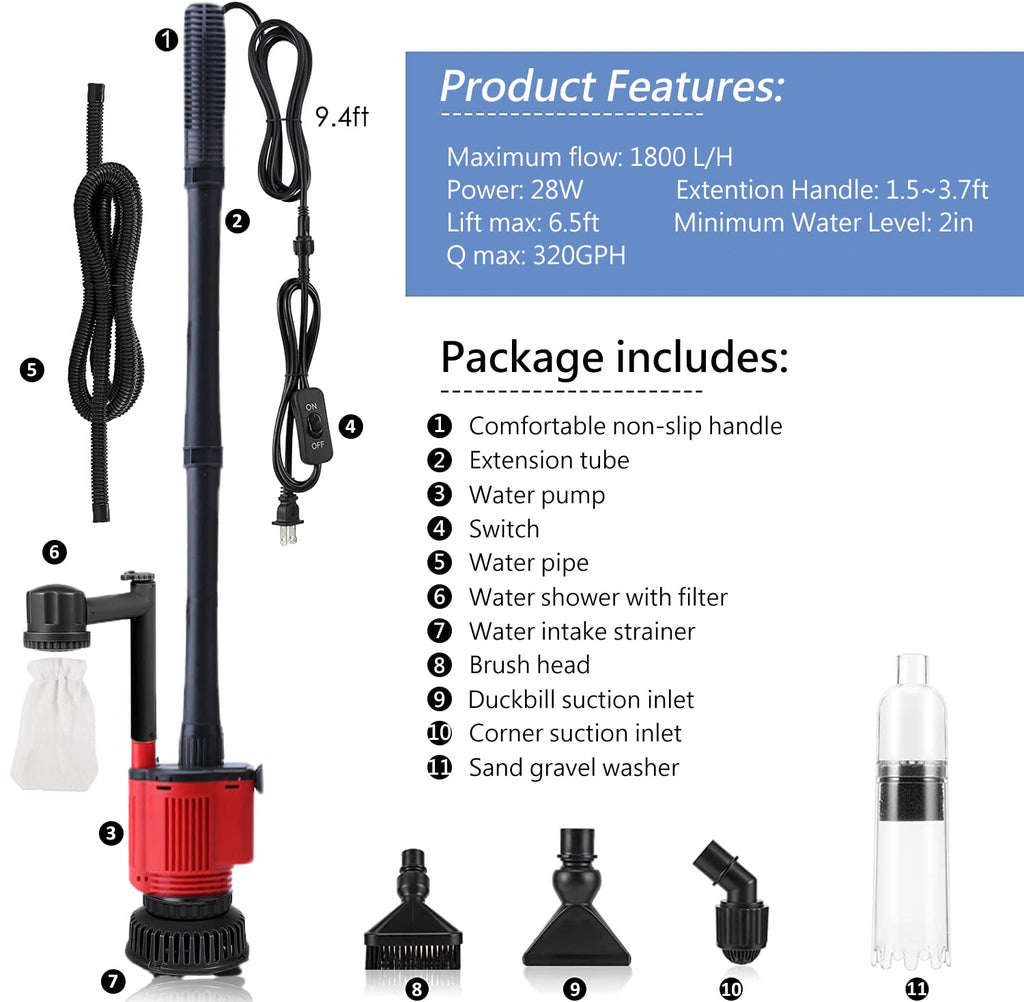 Aquarium Gravel Cleaner Siphon Kit J349703