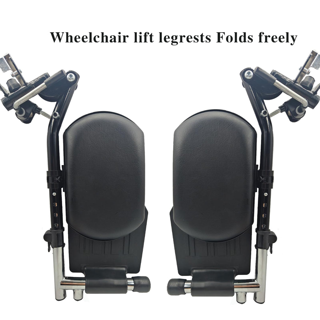 Black Padded Wheelchair Legrest Assembly A4850
