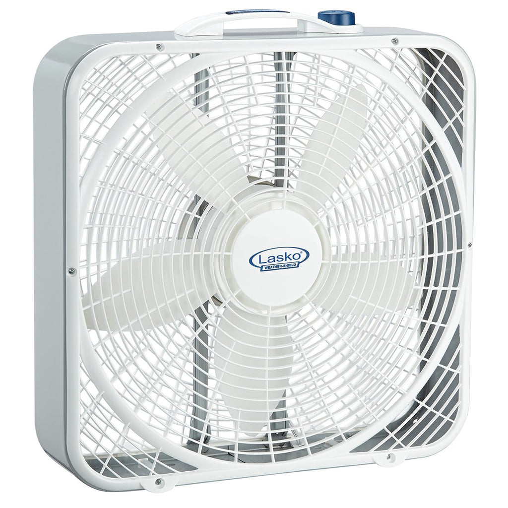 20 Inch 3 Speeds White Box Fan with Carry Handle W209