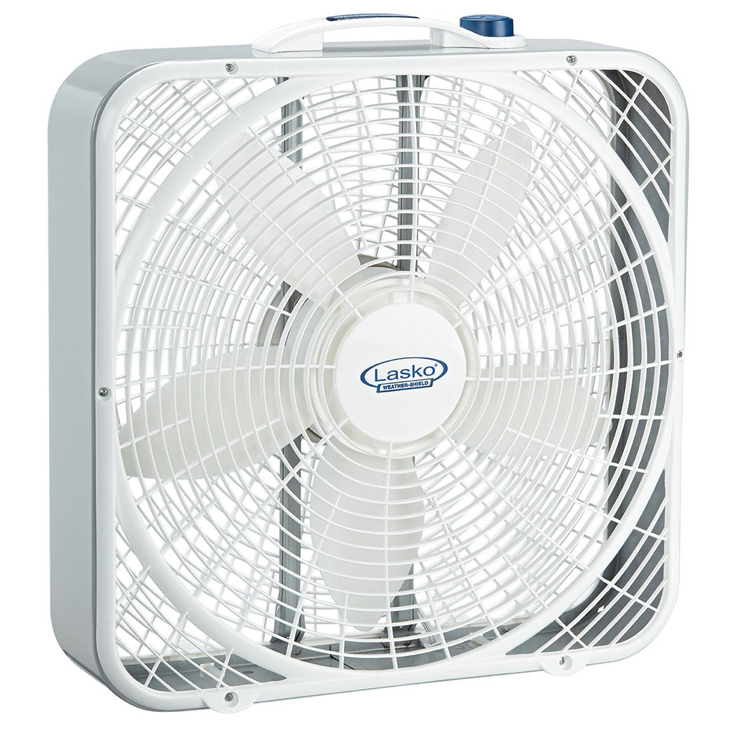20 Inch 3 Speeds White Box Fan with Carry Handle W209
