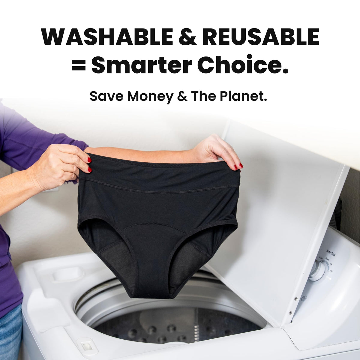 Washable Leak Proof Incontinence Underwear 3-Pack B360