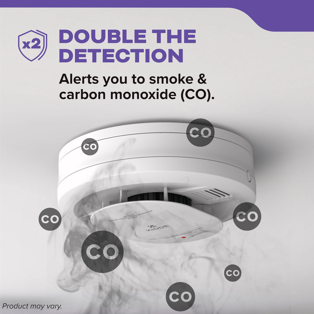 Smoke & Carbon Monoxide Detector, 10-Year Battery, 2 Pack J416