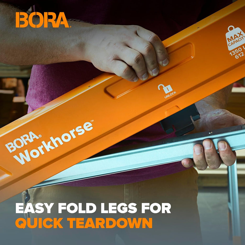 2 Pack Folding Heavy Duty Metal Sawhorse R349
