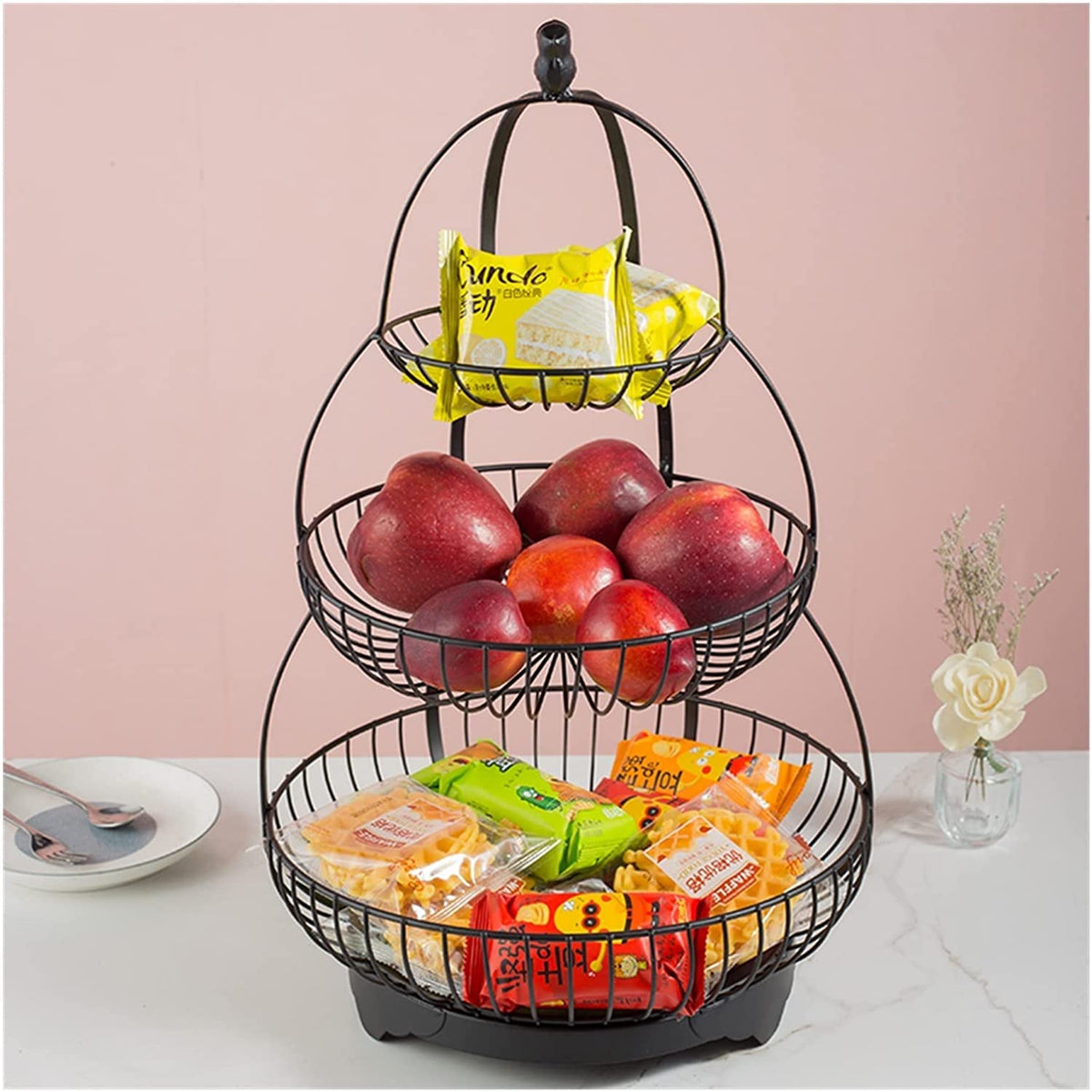 3-Tier Metal Fruit Basket C805
