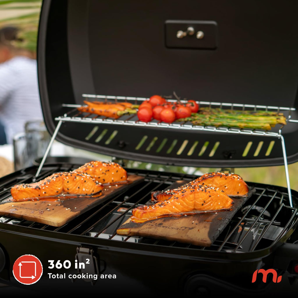 Tabletop 1 Burner Gas Grill with Warming Rack G8259