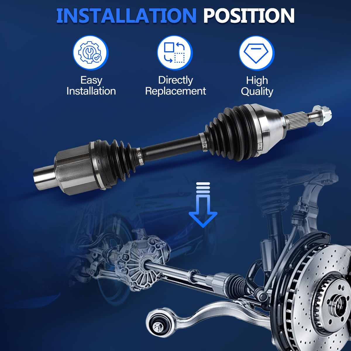 CV Axle Front Pair 4WD Y246
