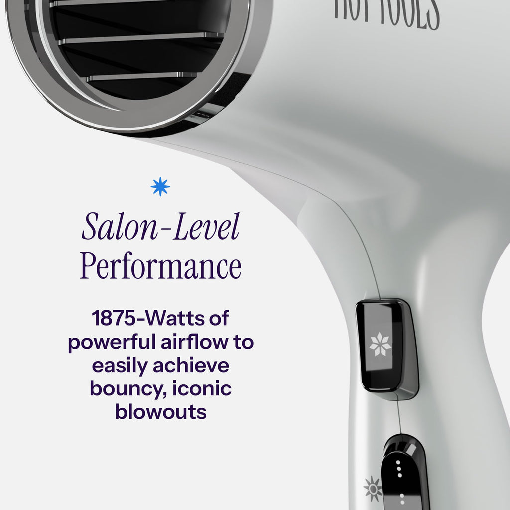 1875 Watt White Ceramic Hair Dryer O72469